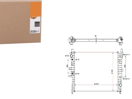 NRF55334(EXT) - NRF РАДІАТОР MERCEDES W163 ML230-500 NRF