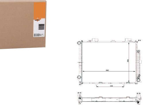 NRF58098(EXT) - РАДИАТОР NRF MERCEDES W210 280 320 95-97 NRF