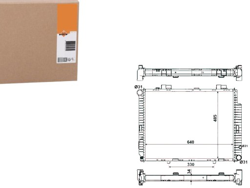 NRF53784(EXT) - NRF РАДІАТОР MERCEDES W210 S210 98-02 NRF