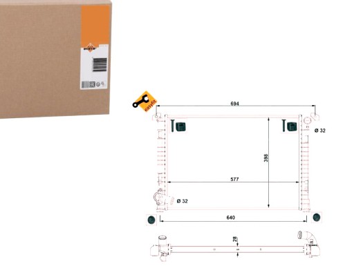 NRF53807/RS5 - NRF РАДІАТОР MINI COOPER 1.6 01-