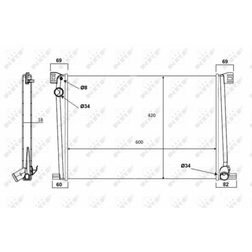 NRF 58472 - NRF РАДІАТОР MINI COOPER 1.6 06- 11-