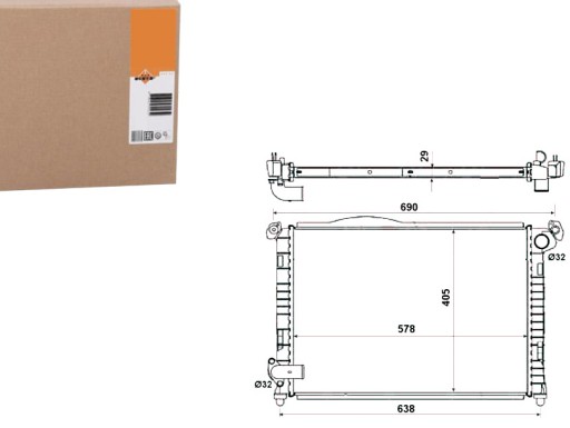 NRF55338/RS5 - NRF РАДІАТОР MINI COOPER/ONE 01-