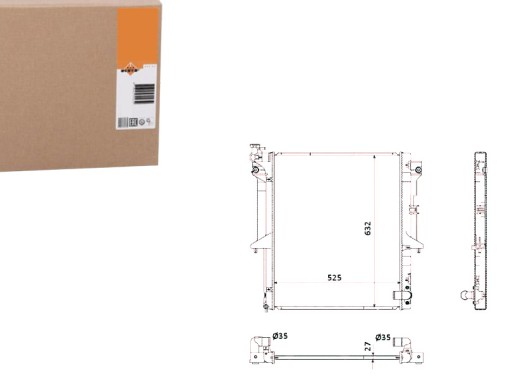 NRF53908(EXT) - NRF РАДІАТОР MITSUBISHI L200 2.5DI-D 07-15 NRF