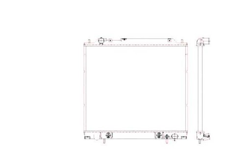55343/NRF - Радіатор nrf mitsubishi l400 2.5td 95-02 рр.