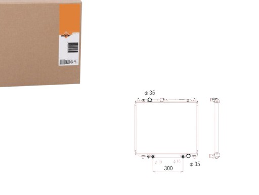 NRF53810(EXT) - NRF РАДІАТОР MITSUBISHI PAJERO 2.8TD 94- NRF