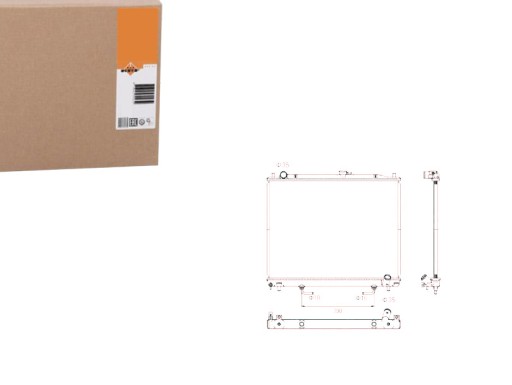 NRF53754(EXT) - РАДИАТОР NRF MITSUBISHI PAJERO 3.2DID 00- NRF