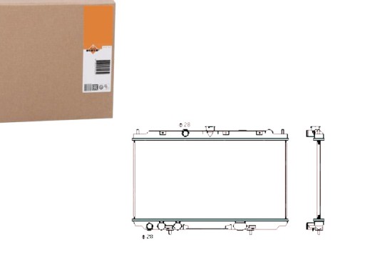 NRF53427/RS6 - Радиатор nrf nissan almera 1.5dci 03- nrf