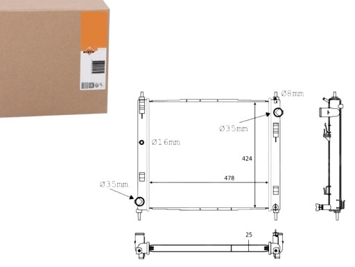 NRF58231(EXT) - NRF РАДІАТОР NISSAN JUKE 1.5DCI 06- NRF