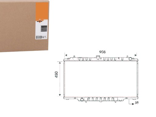 NRF53830(EXT) - РАДИАТОР NRF NISSAN PATROL GR 2.8 3.0D 97- 00- NR