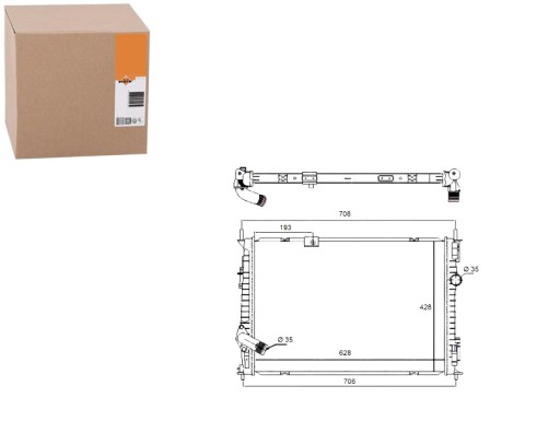 NRF58455(EXT) - РАДИАТОР NRF NISSAN QASHQAI 1.6DCI 07 11- NRF