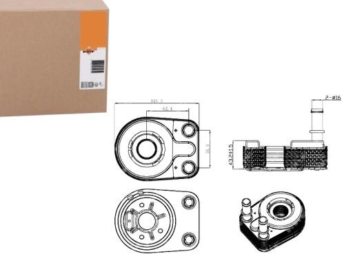 NRF31323/RS4 - МАСЛЯНЫЙ ОХЛАДИТЕЛЬ NRF 46810102 55191707 90795