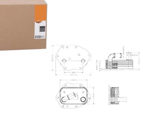 NRF31313/SERW - МАСЛЯНЫЙ ОХЛАДИТЕЛЬ NRF CITROEN C-CROSSER 2.2 HDI (EP_
