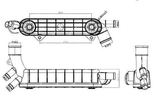 31316/ZAW - NRF МАСЛООХОЛОДЖУВАЧ OPEL ASTRA 2.0 02-