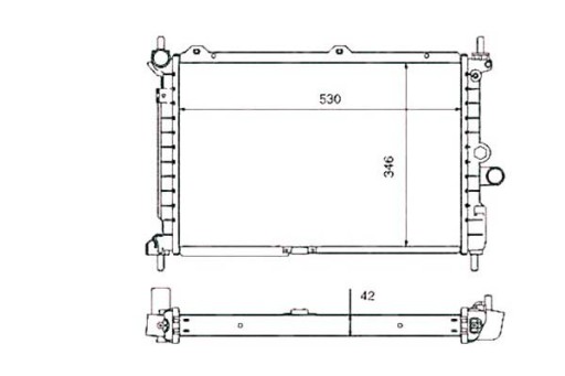 50126/NRF - Радіатор nrf opel astra 1.7tds isuzu