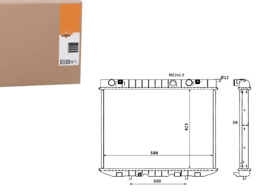 NRF53940(EXT) - NRF РАДІАТОР OPEL FRONTERA 92- NRF