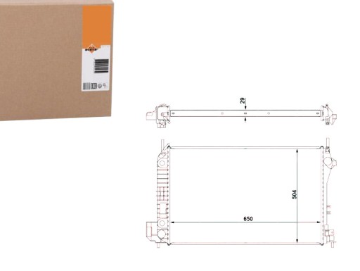 NRF58294(EXT) - NRF РАДІАТОР OPEL VECTRA C 2.2-3, NRF