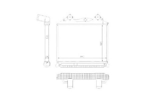 30204/NRF - ОХЛАДИТЕЛЬ ВПУСКНОГО ВОЗДУХА NRF (АЛЮМИНИЕВАЯ КОЛЛЕКЦИЯ)