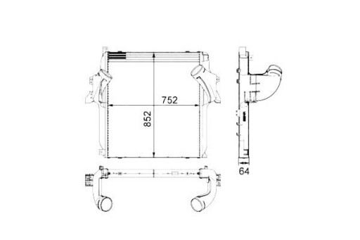 30905/NRF - ВПУСКНОЙ ОХЛАДИТЕЛЬ NRF MERCEDES ACTROS