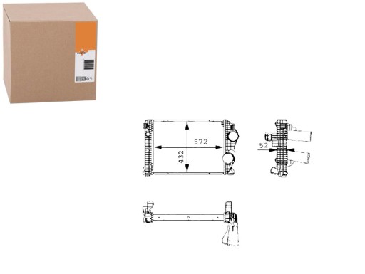 NRF30210/RS5 - NRF ВПУСК ПОВІТРЯ ОХОЛОДЖУВАЧ MERCEDES ATEGO,
