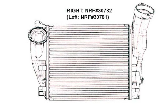 30782/NRF - NRF ПОВІТРЯНИЙ ОХОЛОДЖУВАЧ PORSCHE CAYENNE