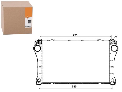 NRF30243/RS5 - ОХЛАДИТЕЛЬ ВПУСКНОГО ВОЗДУХА NRF TOYOTA AURIS, A