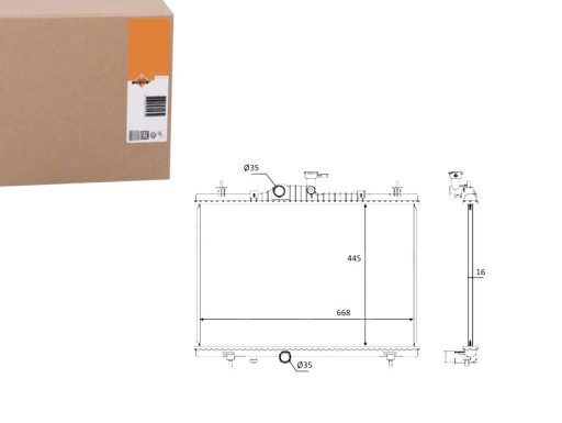 NRF58394(EXT) - РАДИАТОР NRF RENAULT KOLEOS 2.0DCI 08- NRF
