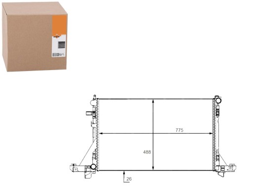 NRF58481(EXT) - РАДИАТОР NRF RENAULT MASTER 2.3CDTI 2010- NRF