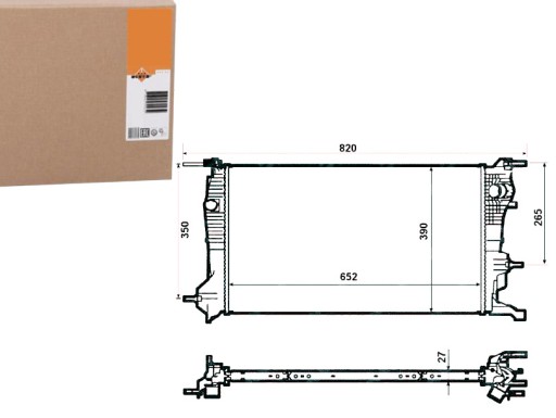 NRF53964/RS5 - РАДИАТОР NRF RENAULT MEGANE 1.9/2.0DCI 08-