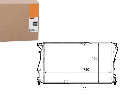 NRF58498(EXT) - NRF РАДИАТОР RENAULT OPEL TRAFIC MOVANO (12-) НЕТ