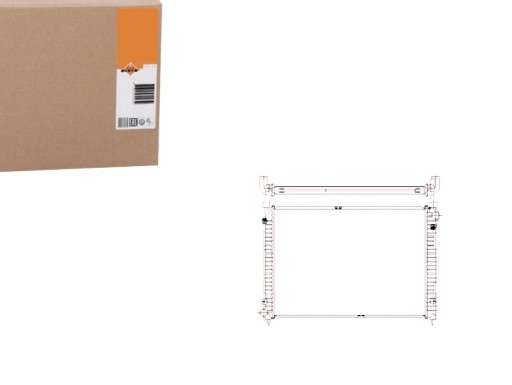 NRF55444(EXT) - NRF РАДІАТОР ROVER FREELANDER 1.8 16V 98- NRF