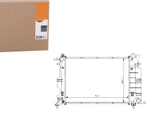NRF58108(EXT) - РАДИАТОР NRF SAAB 900 9-3 93- NRF