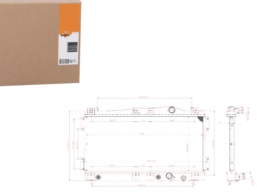 NRF53955/RS4 - РАДІАТОР ДВИГУНА NRF 4546900 4546902