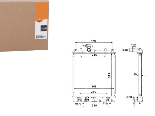 NRF53927/RS3 - РАДІАТОР ДВИГУНА NRF 52002095