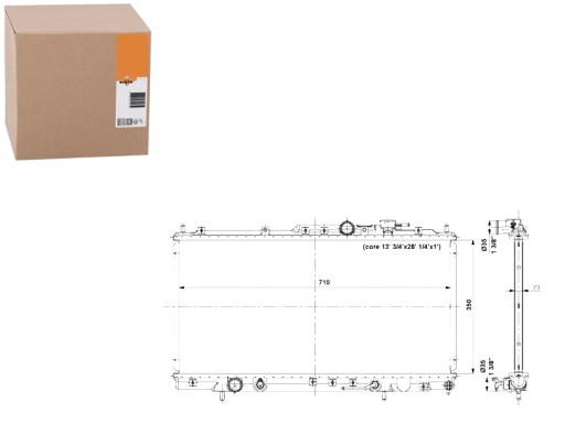 NRF56019(EXT) - NRF РАДІАТОР ДВИГУНА CHRYSLER SEBRING 2.0/2.4/2.7