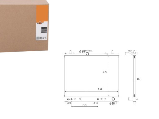 NRF58446(EXT) - NRF РАДІАТОР ДВИГУНА DAIHATSU TERIOS 1.3/1.5 11.0