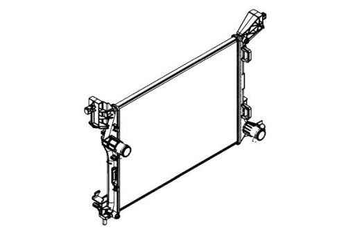 58423/NRF - Радиатор двигателя nrf fiat 500l 1.4 09/12-