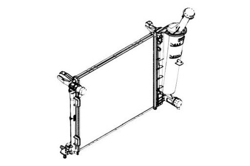 58433/NRF - РАДИАТОР ДВИГАТЕЛЯ NRF LANCIA YPSILON 1.2/1.2LPG 05