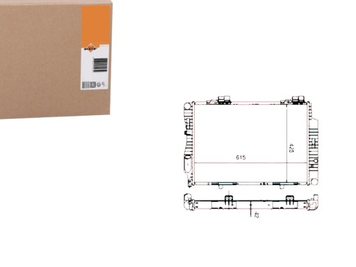 NRF55333(EXT) - РАДИАТОР ДВИГАТЕЛЯ NRF MERCEDES C (W202) 2.8/3.6 05