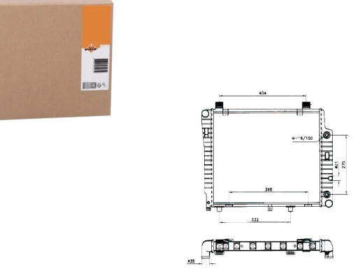 NRF50534/RS3 - NRF РАДІАТОР ДВИГУНА MS2156 DRM17075 1063061
