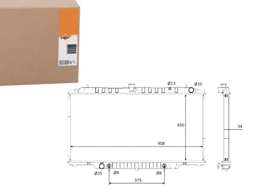 NRF58548(EXT) - РАДИАТОР ДВИГАТЕЛЯ NRF NISSAN PATROL GR V 3.0D 05.0