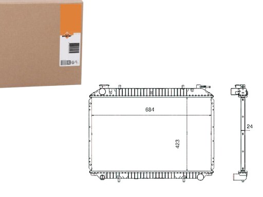 NRF519534(EXT) - NRF РАДІАТОР ДВИГУНА NISSAN SERENA VANETTE ГРУЗ