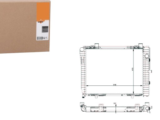 NRF50593/RS7 - РАДІАТОР ДВИГУНА NRF NRF, 50593