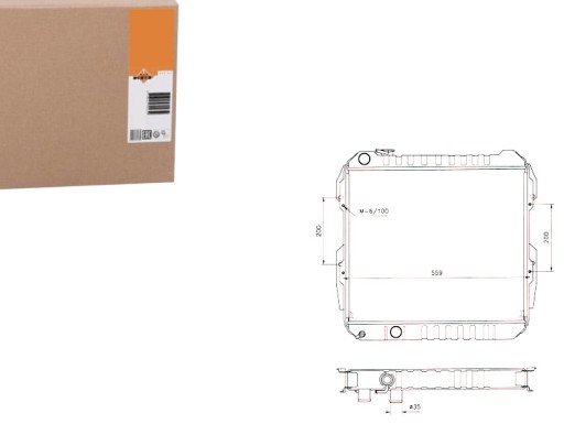 NRF506724/RS7 - РАДИАТОР ДВИГАТЕЛЯ NRF NRF, 506724