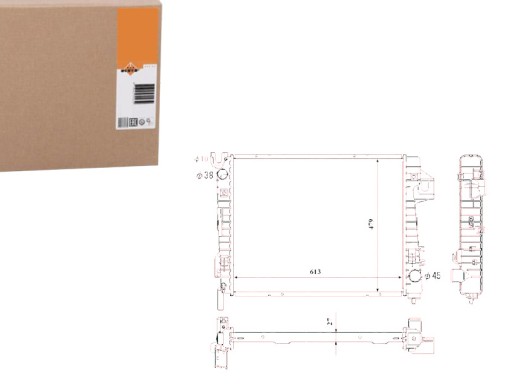 NRF53712(EXT) - NRF РАДІАТОР ДВИГУНА NRF 52028829AC 52028829AE 69