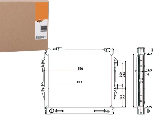 NRF52091/RS7 - РАДІАТОР ДВИГУНА NRF NRF, 52091