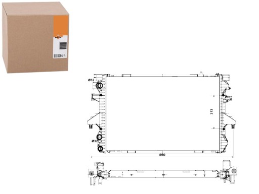 NRF53796/RS7 - РАДІАТОР ДВИГУНА NRF NRF, 53796