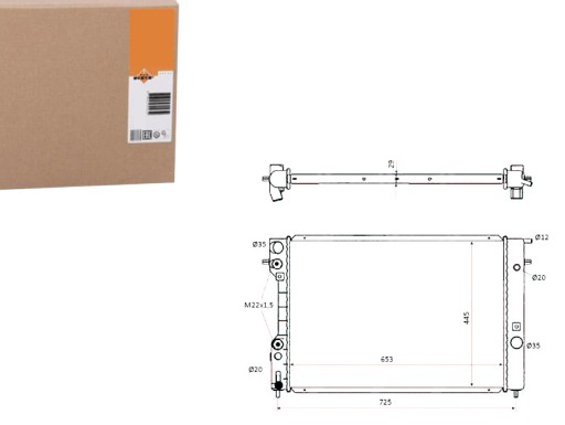 NRF53871/RS7 - РАДИАТОР ДВИГАТЕЛЯ NRF NRF, 53871