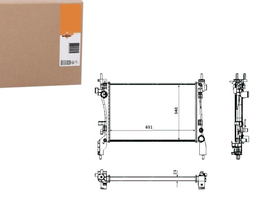NRF53934/RS7 - РАДІАТОР ДВИГУНА NRF NRF, 53934