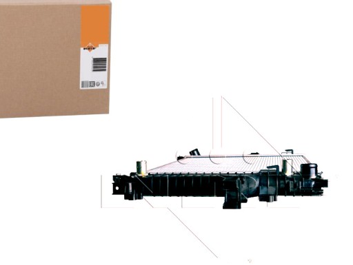 NRF53946/RS7 - РАДИАТОР ДВИГАТЕЛЯ NRF NRF, 53946