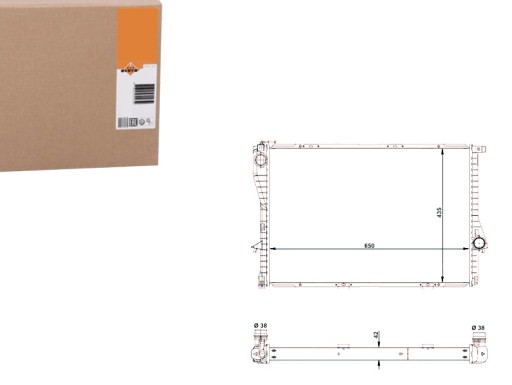 NRF55322/RS7 - РАДИАТОР ДВИГАТЕЛЯ NRF NRF, 55322
